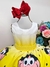 Vestido Infantil Magali Amarelo C/ Vermelho Cinto Pérolas (0017AE) na internet