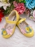 Sapatinho Amarelo Verniz Aplique Borboleta e Flor (2138AL) - comprar online
