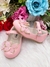 Imagem do Sapatinho Rosa Verniz C/ Aplique Borboleta Glitter Luxo (2139RS)
