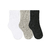 Kit Com 3 Pares de Meias Preta Branca Cinza Unissex (2370PBC) - comprar online