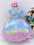 Vestido Infantil Azul Chuva de Amor Benção Nuvem C/ Pérolas (0735AZ) na internet