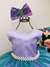 Vestido Infantil Princesa Ariel Lilás Tule Verde Luxo Pérola (2180LI) na internet