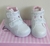 Coturno Infantil Branco Verniz Coração Brilho Com Velcro (710000) - loja online