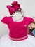 Vestido Infantil Pink Com Renda Saia Floral Branca Pérolas (3015PB) - comprar online