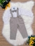 Imagem do Conjunto Social Calça Camisa Gravata Susp. Cinza Claro (3320CZ)
