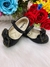 Sapatinho Preto Fosco Lacinho Strass (212503PR) - Utilidades Shopping