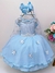 Vestido Infantil Frozen Com Capa Luxo Festas de Princesas (011FR) na internet