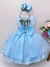 Vestido Infantil Frozen Com Capa Luxo Festas de Princesas (011FR) - Utilidades Shopping