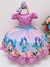 Vestido Infantil Sereia Lilás Cinto Pérolas C/ Tiara (1012LI) - comprar online