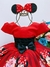 Vestido Infantil Minnie Vermelha Cinto Preto Strass Luxo (DLXMV) na internet