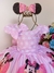 Vestido Infantil Minnie C/ Laço Para Cabelo Rosa Luxo (2943MR) na internet