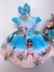 Vestido Infantil Moana Azul Praia Cinto de Pérolas Luxo (2946MO)