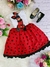 Vestido Infantil Lady Bug Branco e Vermelho com Lacinho (0108LB) - comprar online
