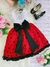 Vestido Infantil Lady Bug Branco e Vermelho com Lacinho (0108LB) - Utilidades Shopping