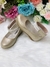 Sapatinho Dourado com Tornozeleira Pérolas e Strass (2132DD) - Utilidades Shopping
