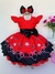 Vestido Infantil Minnie Vermelha Luxo Festas com Tiara (173) na internet