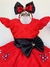Vestido Infantil Minnie Vermelha Luxo Festas com Tiara (173) - Utilidades Shopping