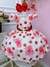Vestido Infantil Off White Florido de Rosas Primavera Luxo (3315OV) - Utilidades Shopping