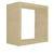 Nicho Decorativo 50X50X15 cm Em Mdf Natural (81225) - Utilidades Shopping