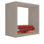 Nicho Decorativo 55x55x15 Cm Em Mdf Madeirado (83281) - Utilidades Shopping