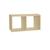 Nicho Duplo 40X20X20 cm Em Mdf Natural (88248) na internet