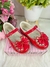 Sapatilha Flor Di MIla Baby Vermelho Lacinho Strass (SPTLFLRDMLBBVRMLLCSTRS) - Utilidades Shopping