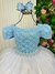 Vestido Enjoy Longo Mari Peito Rendado Azul Bebe (VESTENJLNGPTRNNDAZLBB) - loja online