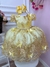 Vestido Infantil Amarelo Renda Realeza e Aplique Borboletas (2246AM)