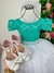 Vestido Enjoy Longo Mari Peito Rendado Verde Tiffany (VESTENJLNGMPVRT) - Utilidades Shopping