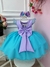 Imagem do Vestido Infantil Ariel Apliques Fundo do Mar Busto Plissado (1210LA)