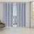 Cortina Blackout 50004branco Prata com Voil Xadrez 2,80 m x 2,30 m - Branco 50004