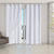 Cortina Blackout 50007branco PVC com Tecido Voil 2,80 m x 2,30 m -Branco 50007 - comprar online