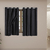 Cortina Blackout 50006preta PVC com Tecido Voil 2,00 m x 1,40 m - Preta 50006
