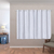 Cortina Blackout 50008branco PVC com Tecido Voil Xadrez 2,00 m x 1,40 m - Branco 50008 - comprar online