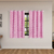 Cortina Blackout 50008rosa PVC com Tecido Voil Xadrez 2,00 m x 1,40 m - Rosa 50008