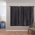 Cortina Blackout 50016preto PVC com Tecido Voil Xadrez 2,80 m x 1,60 m - Preto 50016