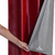 Cortina Blackout 50016vermelho PVC com Tecido Voil Xadrez 2,80 m x 1,60 m - Vermelho 50016