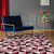 Tapete Jacquard 50012vermelho Dallas 1,35 m x 2,50 m antiderrapante - Vermelho 50012 - comprar online