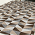 Tapete Jacquard 50012caramelo Dallas 1,35 m x 2,50 m antiderrapante - Caramelo 50012 - comprar online