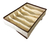 ORGANIZADOR DE GAVETA 27x10x36 bege e marrom 10005 (10005bege) na internet