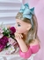 Tiara Infantil Verde Tiffany Maxxi Nó Lurex Glitter (TIARA315)