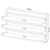 Sapateira Suspensa 3 Prateleiras Em Mdf Branco (22362)