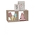 Nicho Duplo 40X20X20 cm Em Mdf Madeirado (90234)