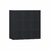 Porta Toalhas 9 Lugares Em Mdf Preto (74227)