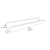 Prateleira Tempero Simples 55cm Em Mdf Preto (69230) - comprar online