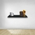 Prateleira Simples 30x15 cm Com Suporte Em Mdf Preto (63269)