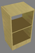 Mesa De Cabeceira Sem Gaveta Em Mdf Natural (74565)