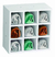 Porta Toalhas 9 Lugares Em Mdf Branco (74367)