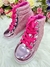 Coturno Infantil Barbie Rose Metalizado C/ Cadarço e Glitter (6004RJ)