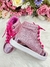 Coturno Infantil Barbie Rose Metalizado C/ Cadarço e Glitter (6004RJ) - comprar online